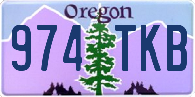 OR license plate 974TKB