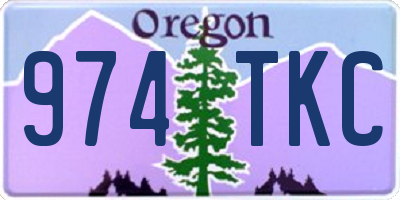 OR license plate 974TKC