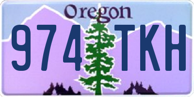 OR license plate 974TKH