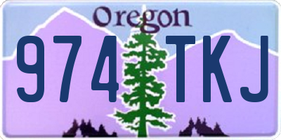 OR license plate 974TKJ