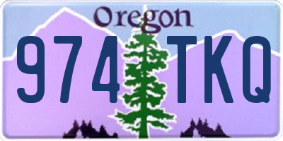 OR license plate 974TKQ