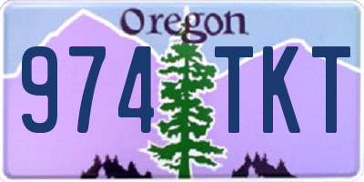 OR license plate 974TKT