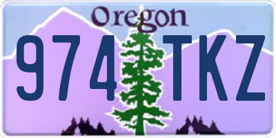 OR license plate 974TKZ