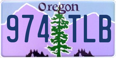 OR license plate 974TLB