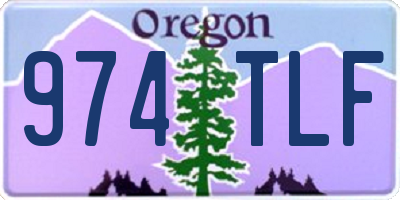 OR license plate 974TLF