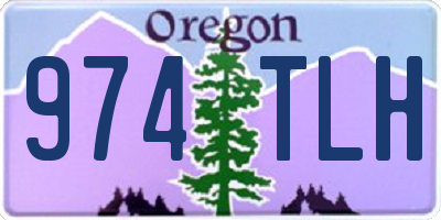 OR license plate 974TLH