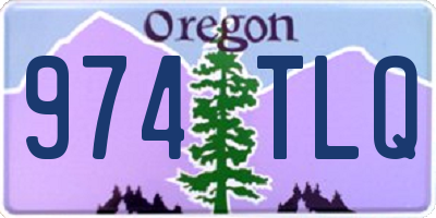 OR license plate 974TLQ
