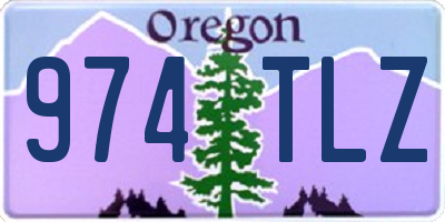 OR license plate 974TLZ