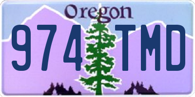 OR license plate 974TMD
