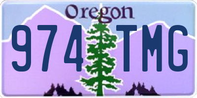 OR license plate 974TMG