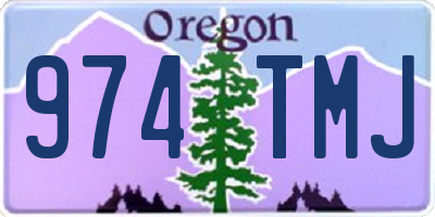 OR license plate 974TMJ