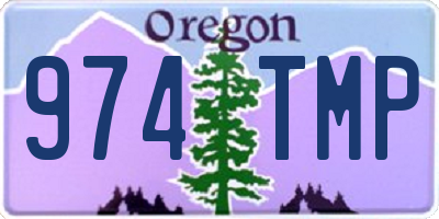 OR license plate 974TMP