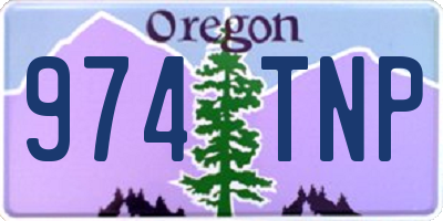 OR license plate 974TNP