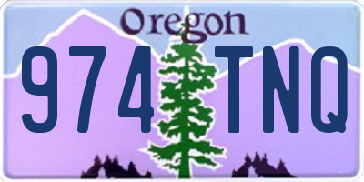 OR license plate 974TNQ