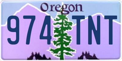 OR license plate 974TNT
