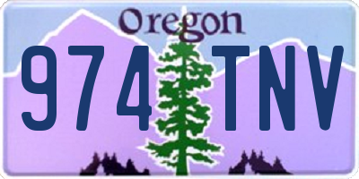 OR license plate 974TNV