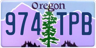 OR license plate 974TPB