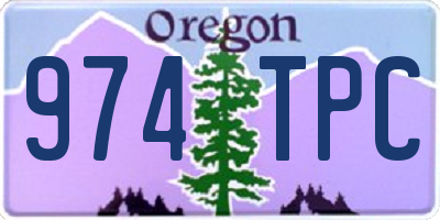 OR license plate 974TPC