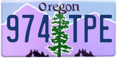 OR license plate 974TPE