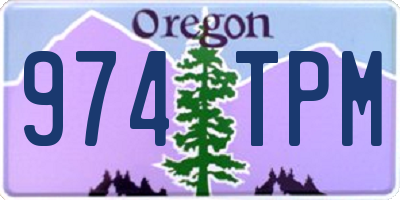 OR license plate 974TPM