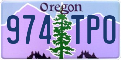 OR license plate 974TPO
