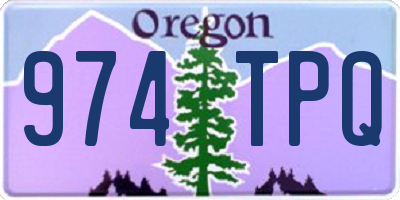 OR license plate 974TPQ