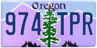 OR license plate 974TPR