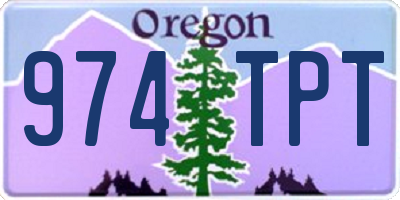 OR license plate 974TPT