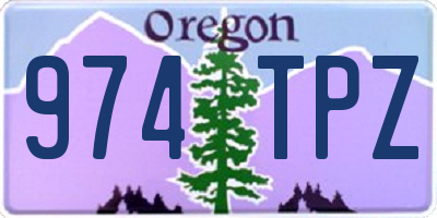 OR license plate 974TPZ