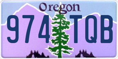 OR license plate 974TQB