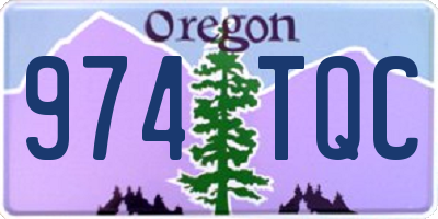 OR license plate 974TQC