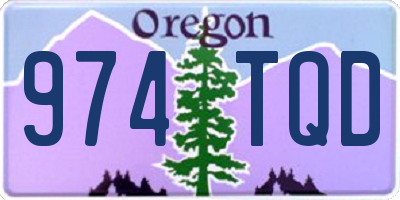 OR license plate 974TQD