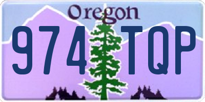 OR license plate 974TQP