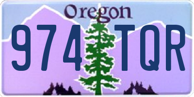 OR license plate 974TQR