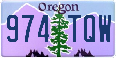 OR license plate 974TQW