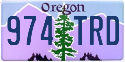 OR license plate 974TRD