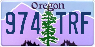 OR license plate 974TRF