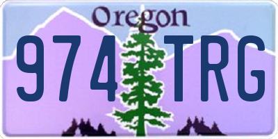 OR license plate 974TRG