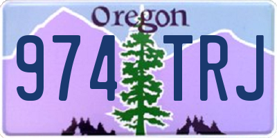 OR license plate 974TRJ
