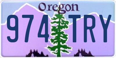 OR license plate 974TRY