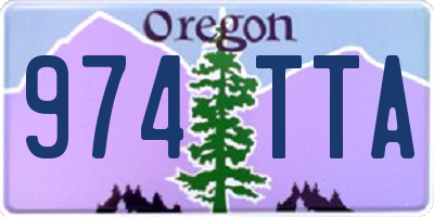 OR license plate 974TTA