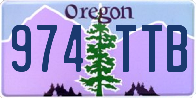 OR license plate 974TTB
