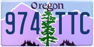 OR license plate 974TTC