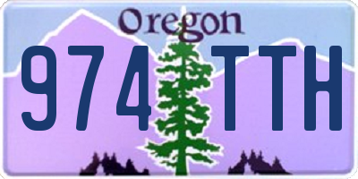 OR license plate 974TTH