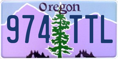 OR license plate 974TTL