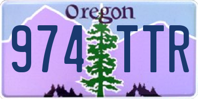 OR license plate 974TTR