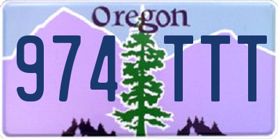 OR license plate 974TTT