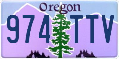 OR license plate 974TTV