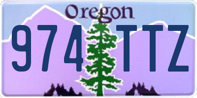 OR license plate 974TTZ