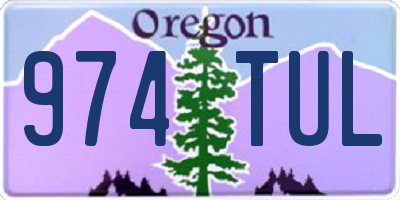 OR license plate 974TUL